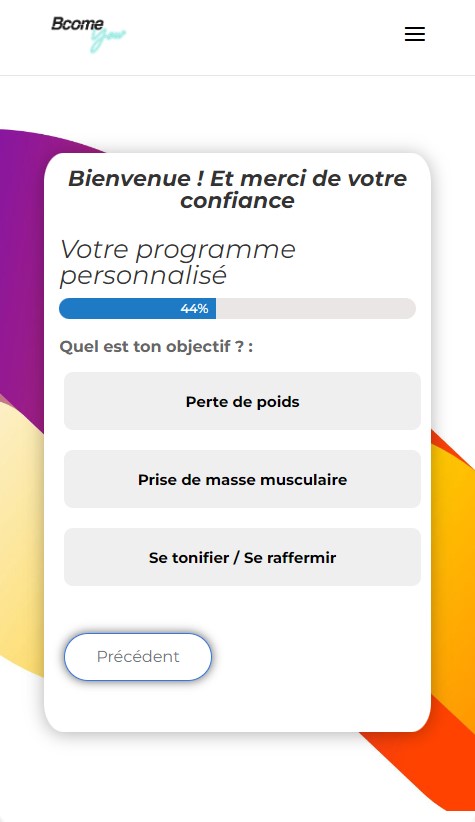 formulaire coaching sportif programme
