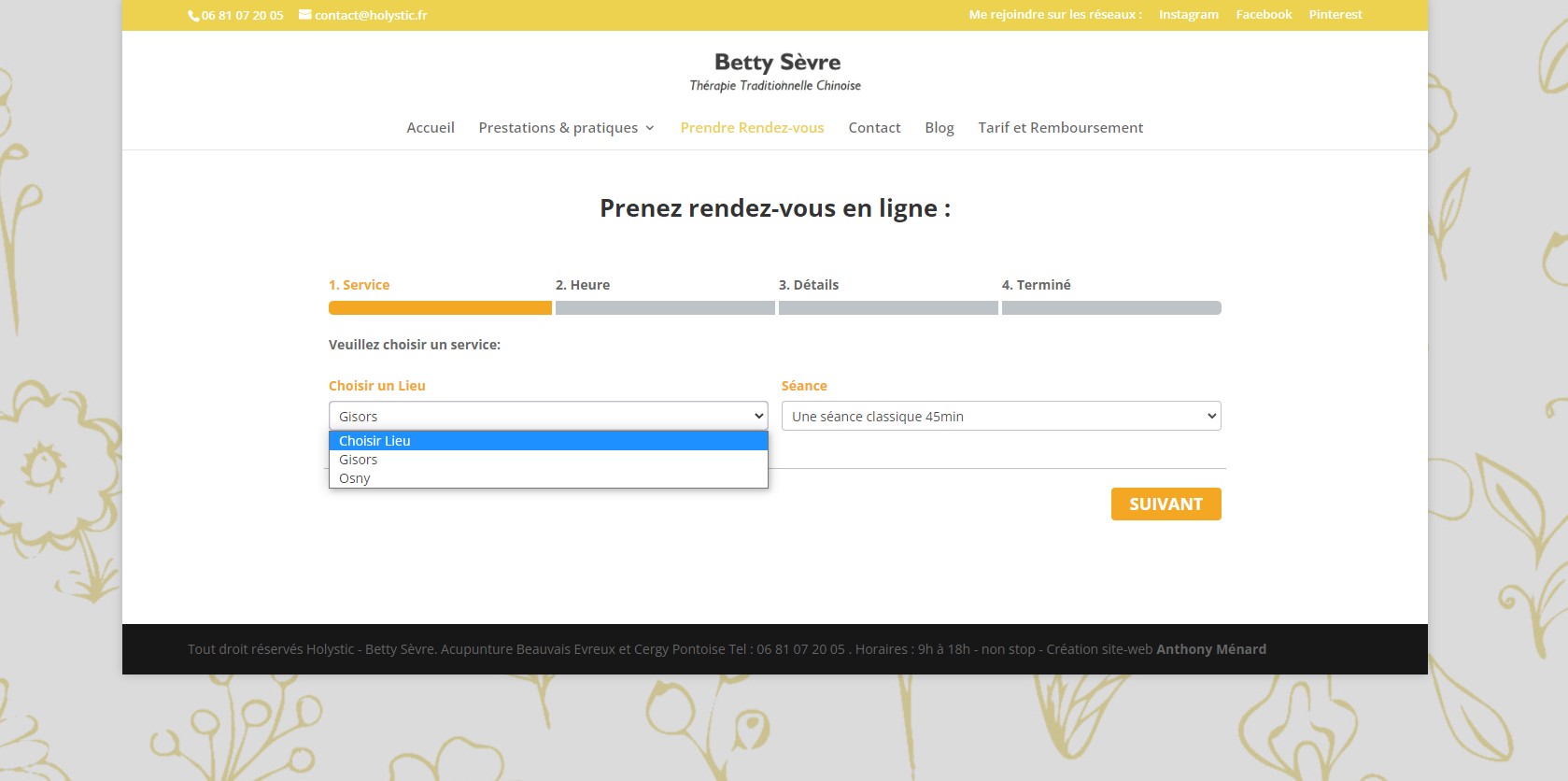 réservation wordpress booking lieux