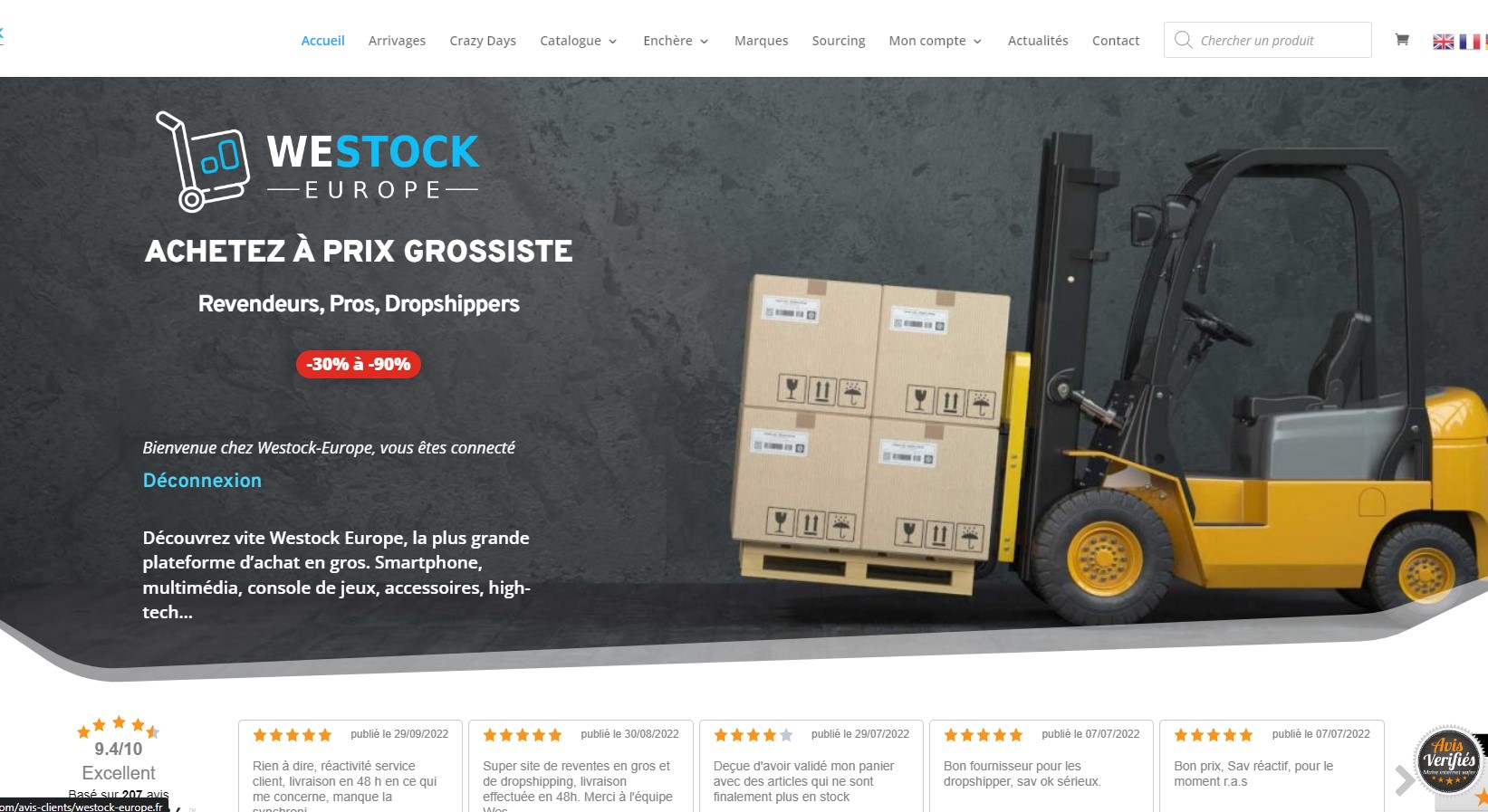 westock europe site marchand abonnement
